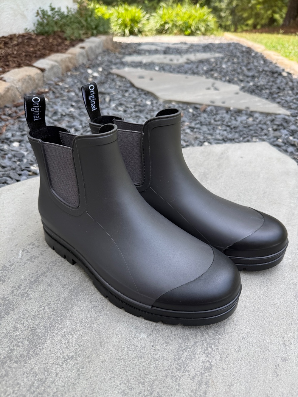 NWOB Planone Original Chelsea Rain Boots in Black US Size 8